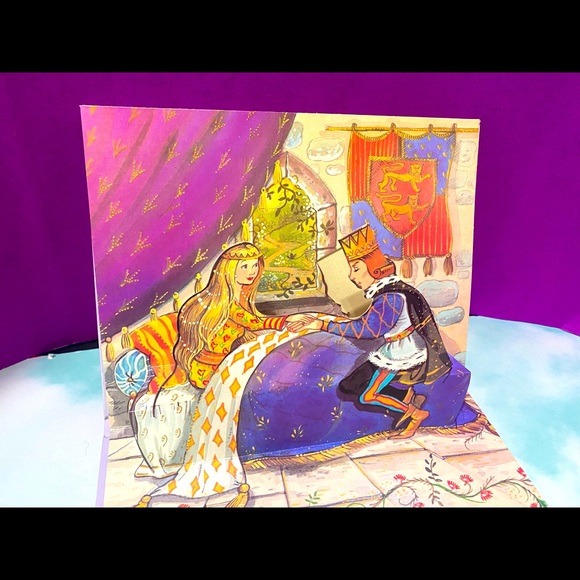 SLEEPING BEAUTY VINTAGE 90s POP-UP PICTURE STORY HARDCOVER BOOK BROWN WATSON - Picture 15 of 16